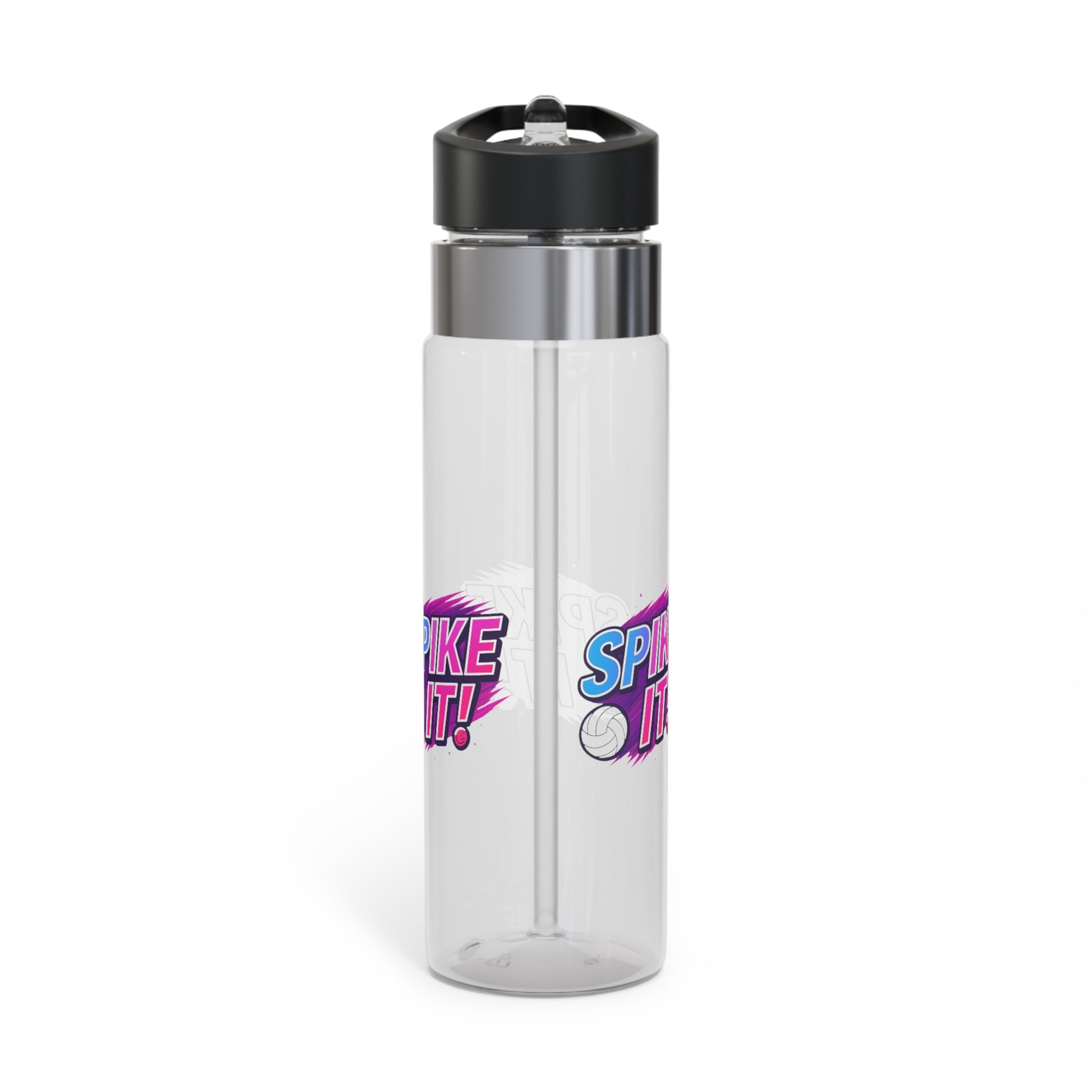 Volleyball attack phrase Spike It bottle design
