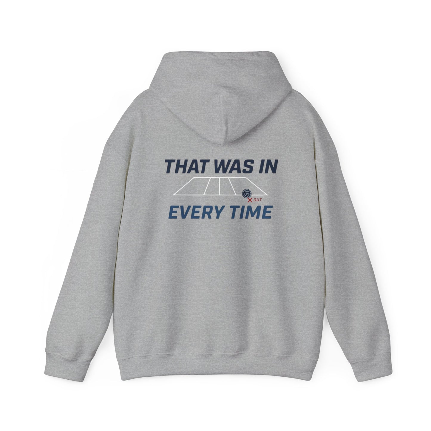 every time volleyball hoodie back print design