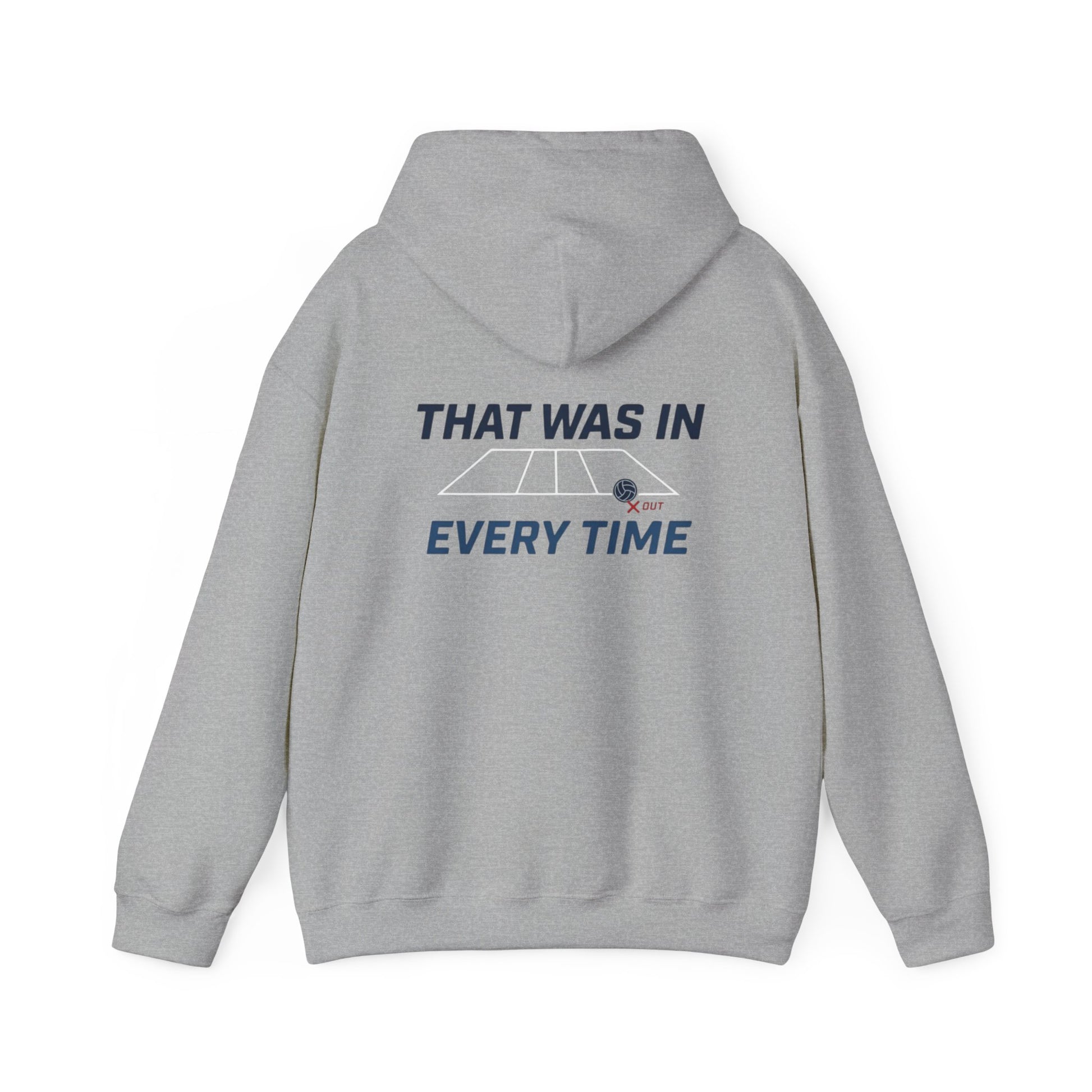 every time volleyball hoodie back print design