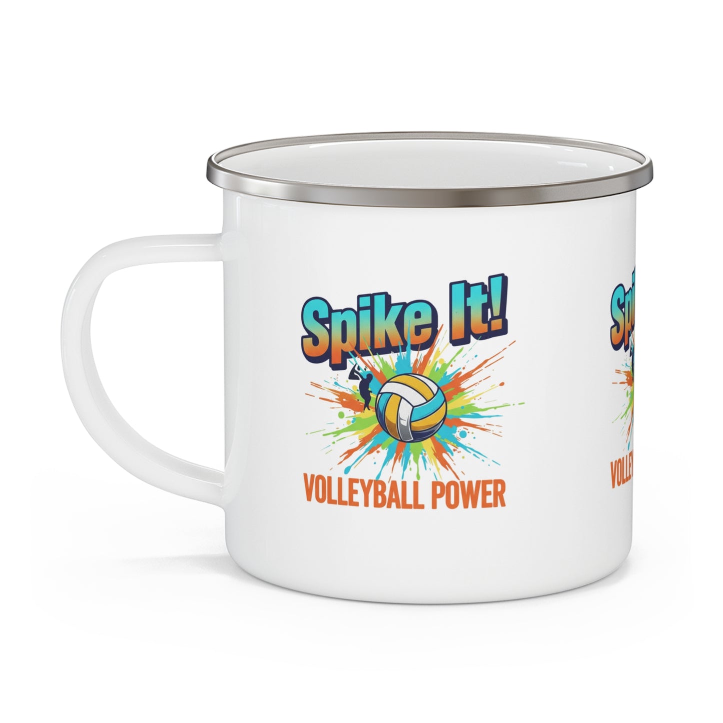Durable volleyball mug for outdoor adventures and beach days