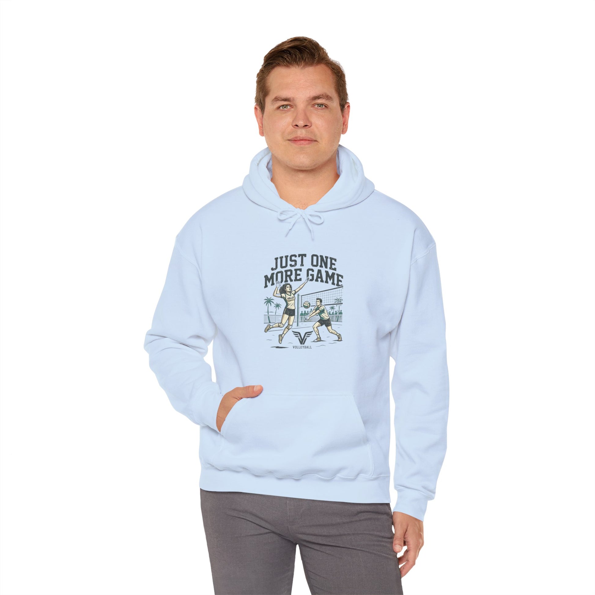 volleyball lifestyle humor hoodie design