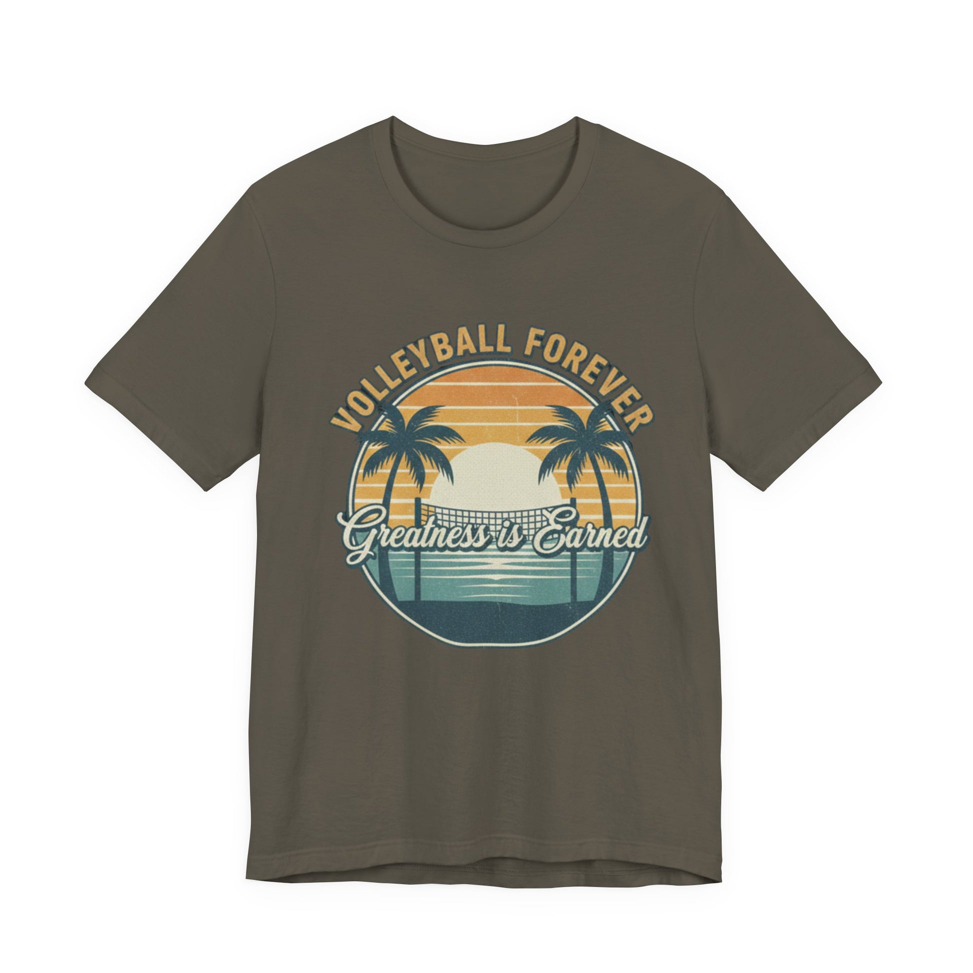 Volleyball Forever clean lettering t-shirt graphic