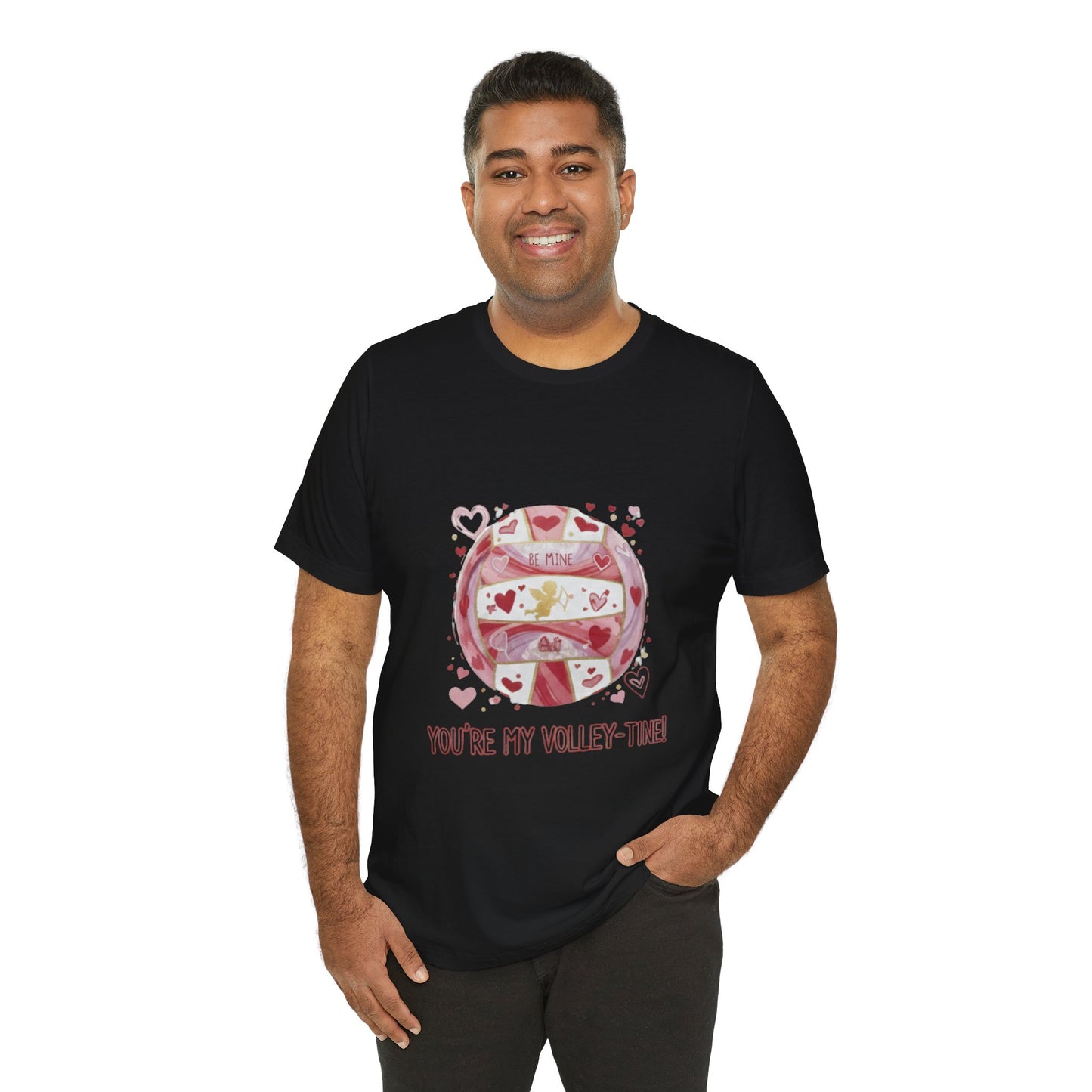 Valentine’s Day volleyball quote printed t-shirt