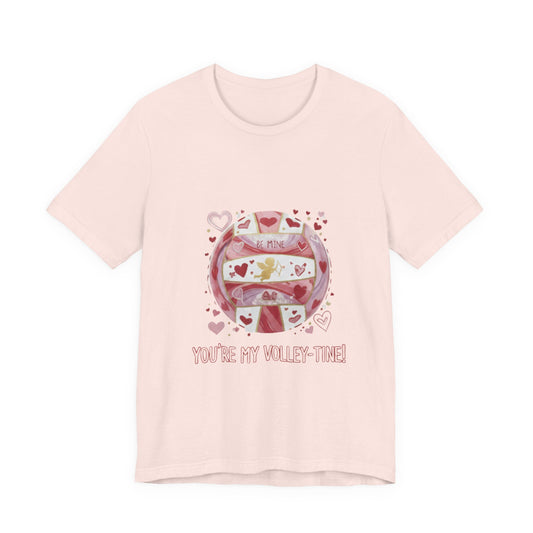 You’re My Volley-tine Valentine’s Day volleyball t-shirt typography design