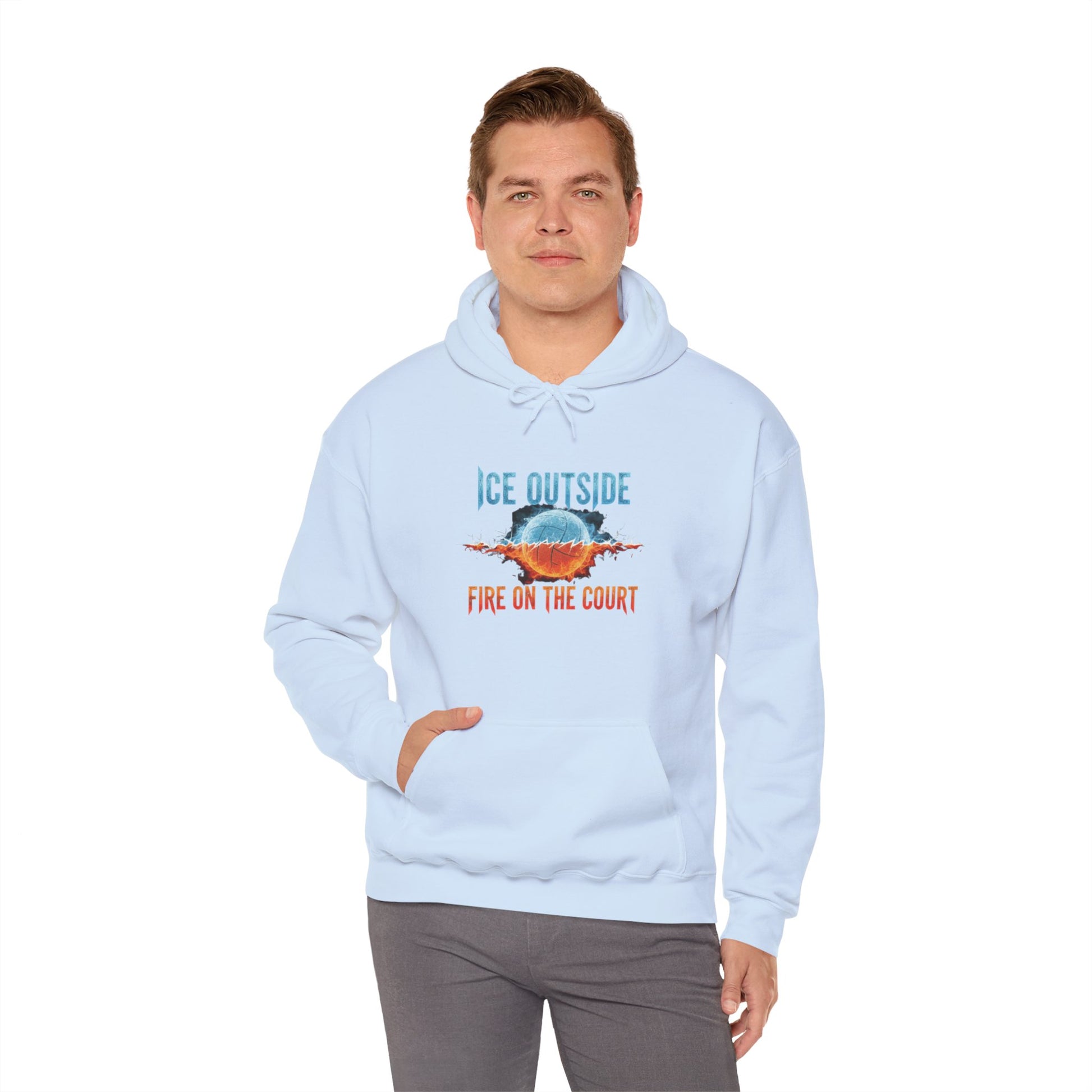 Minimalist volleyball motivation text hoodie artwork