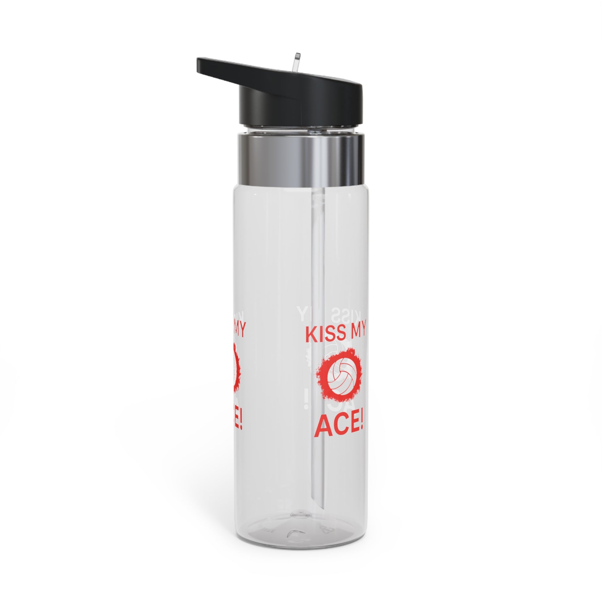 Funny volleyball slogan on reusable water bottle