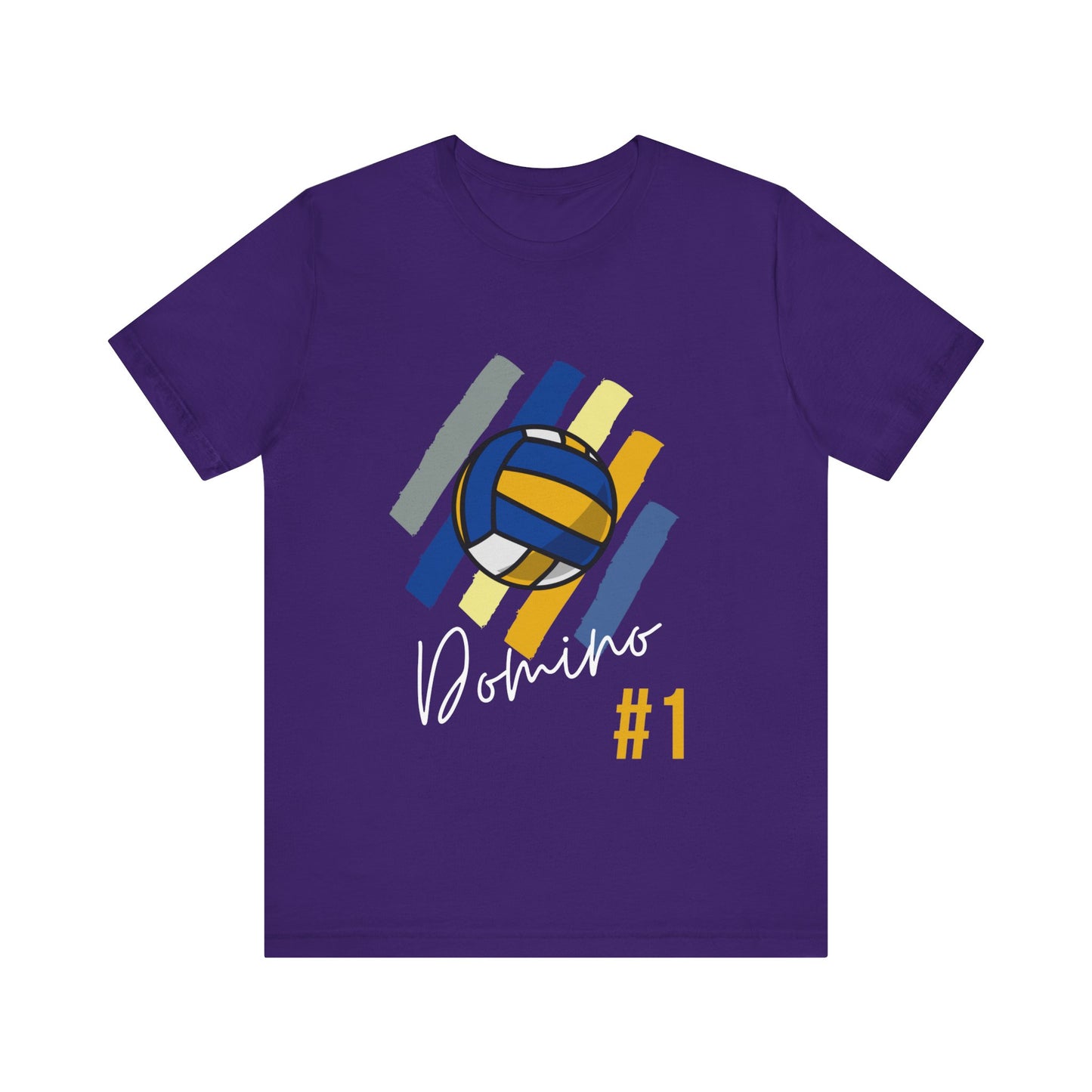 Volleyball fan shirt with bold Domino #1 print