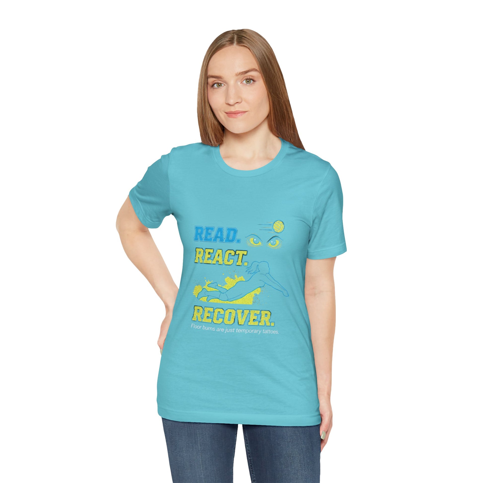 Volleyball movement and recovery phrase t-shirt
