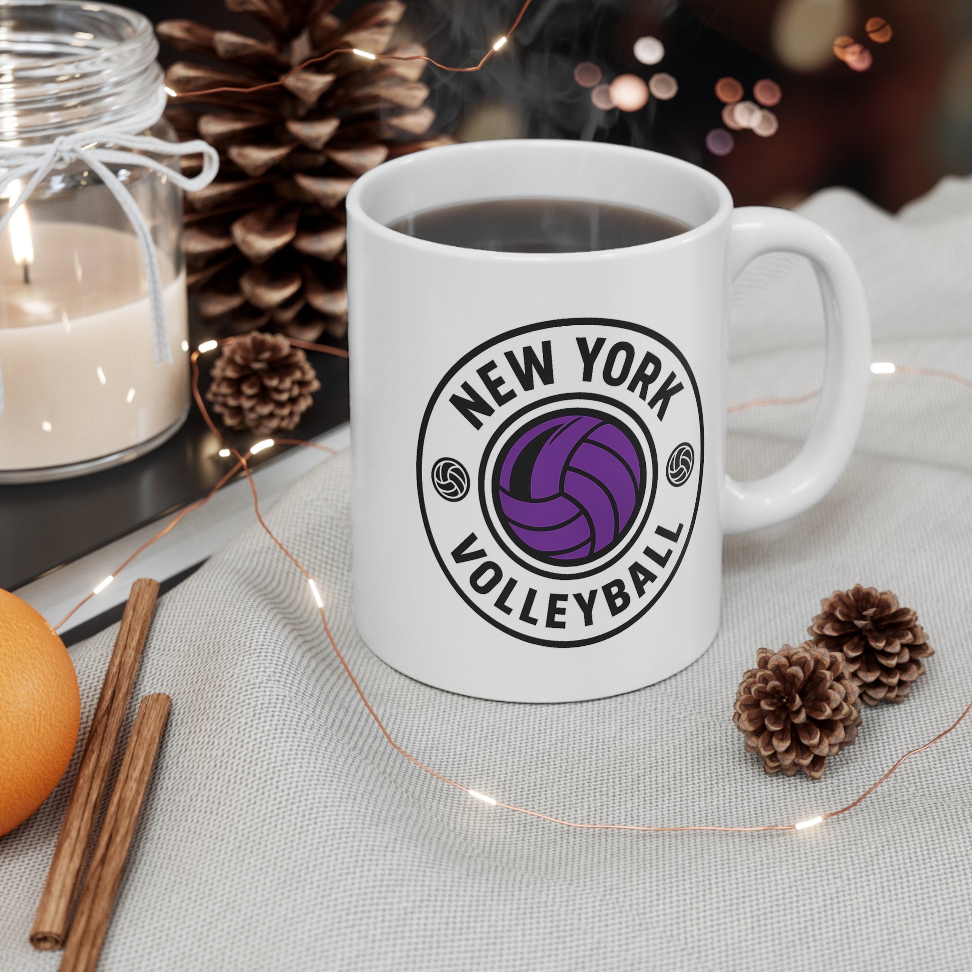 New York volleyball drinkware