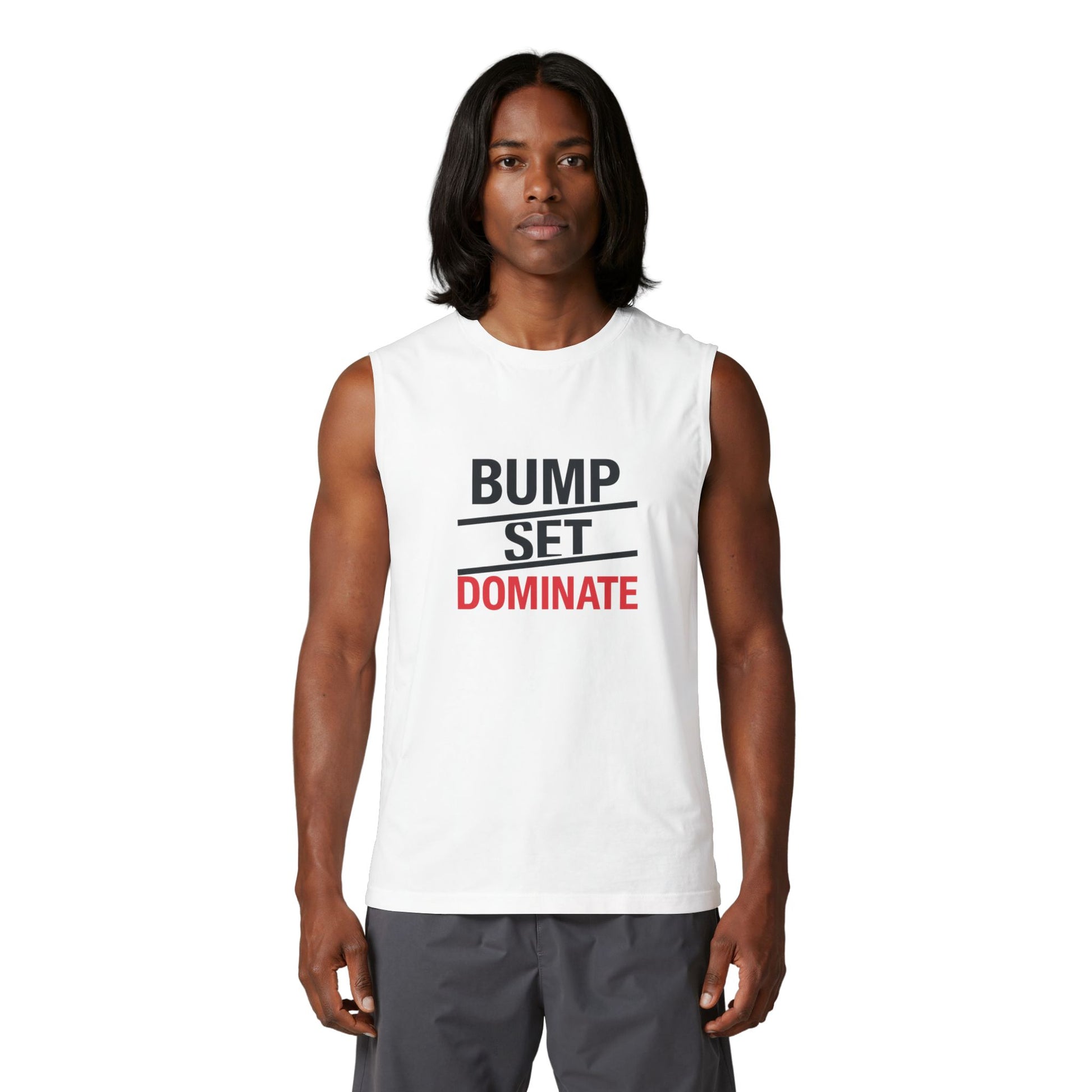 Athletic volleyball mindset tank top layout