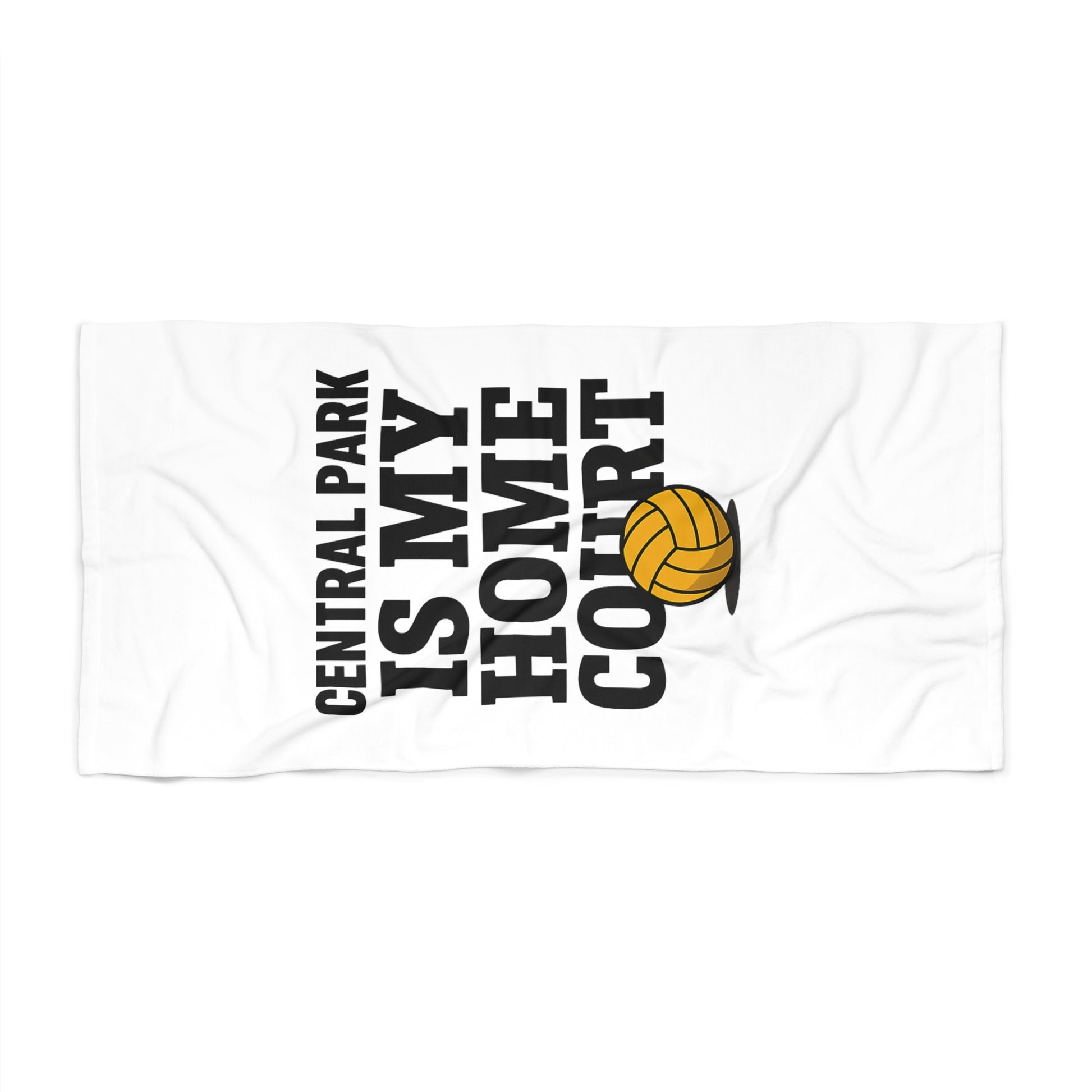 Central Park Is My Home Court volleyball beach towel