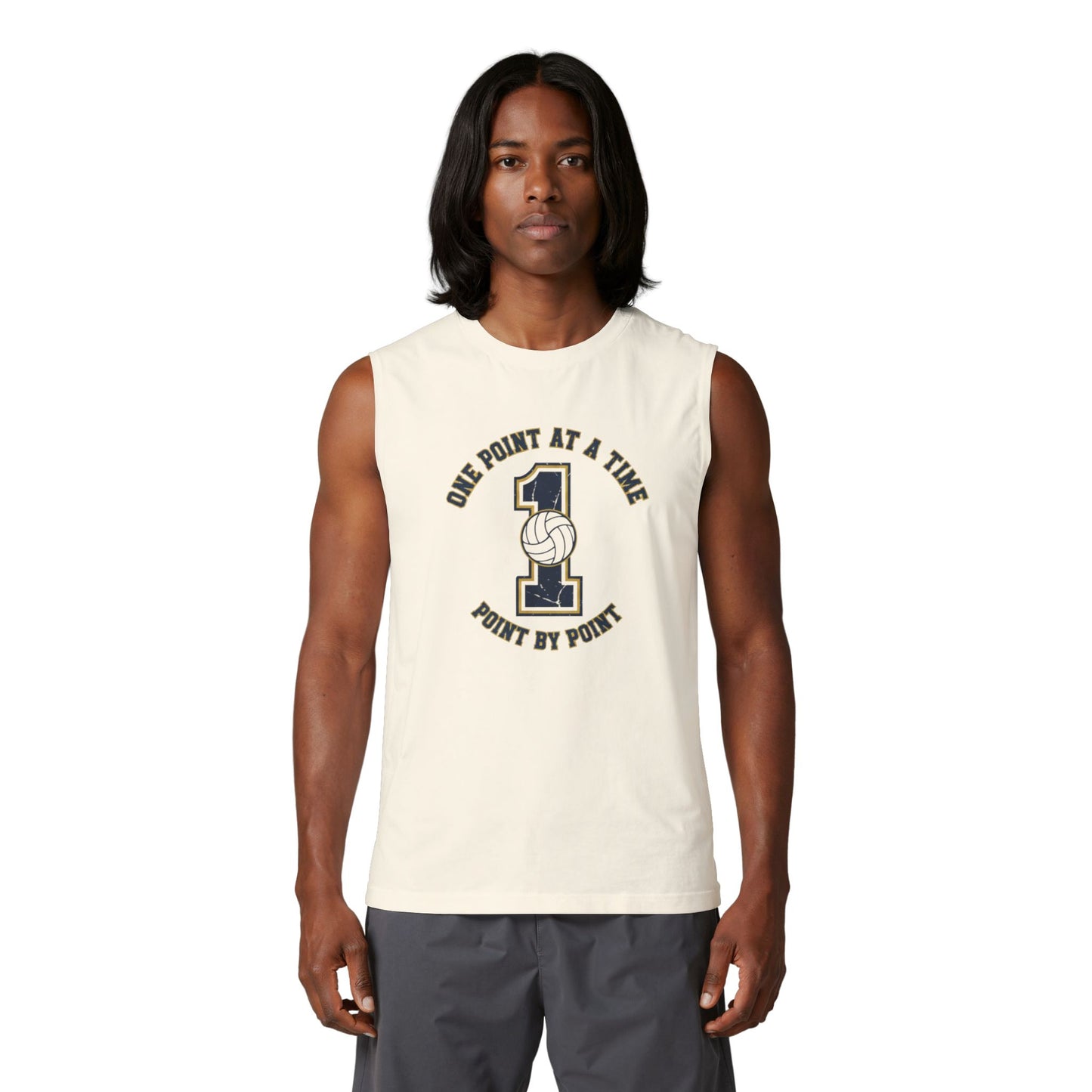 Volleyball mindset slogan athletic tank design