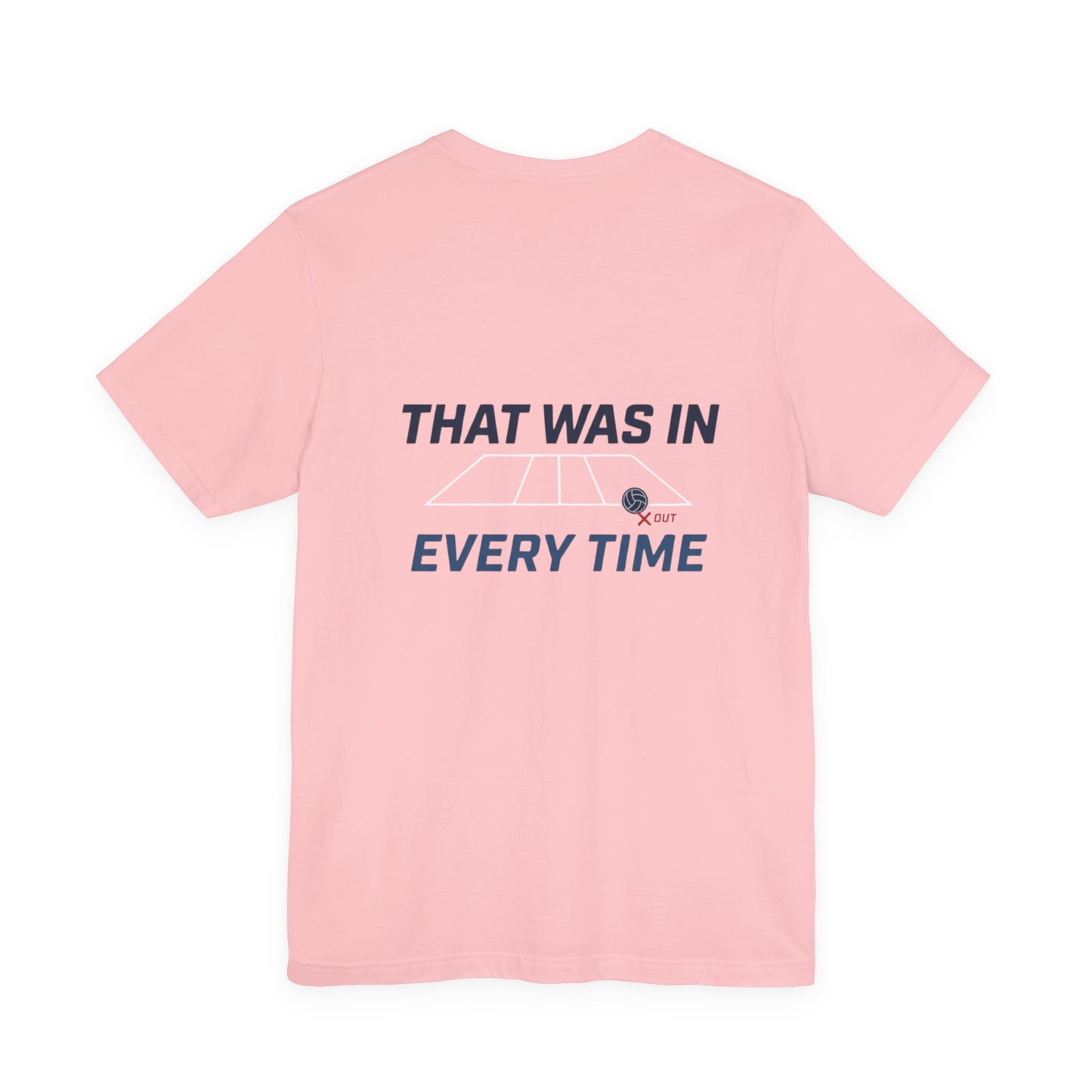 every time volleyball back print graphic tee