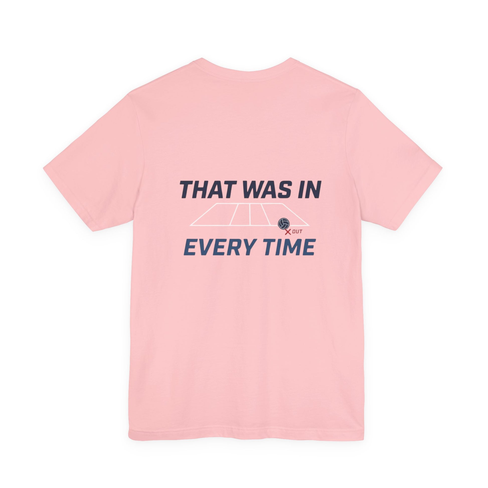 every time volleyball back print graphic tee