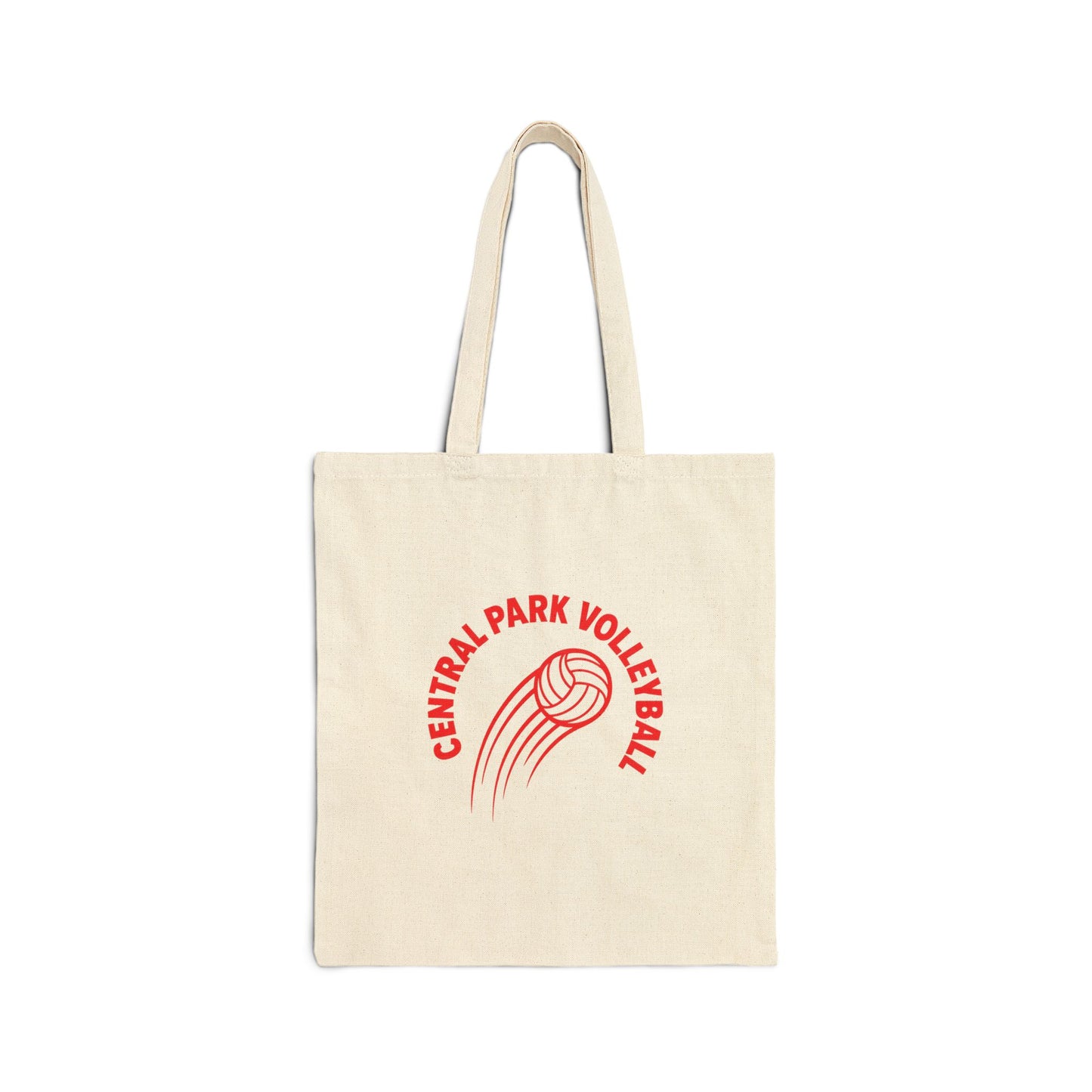 central park fire volleyball tote bag with flame design