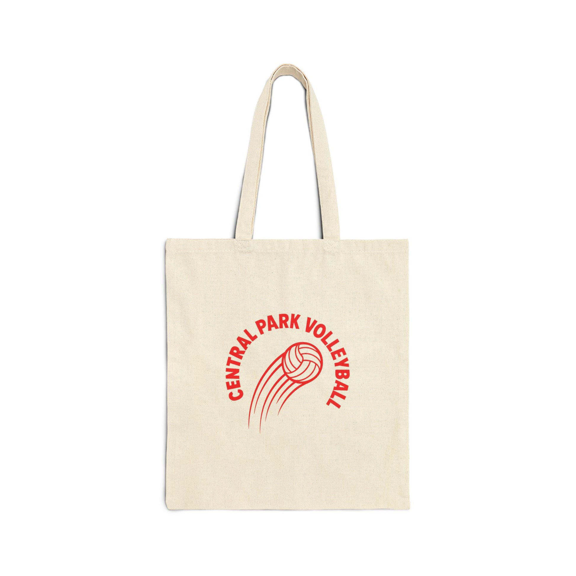 central park fire volleyball tote bag with flame design