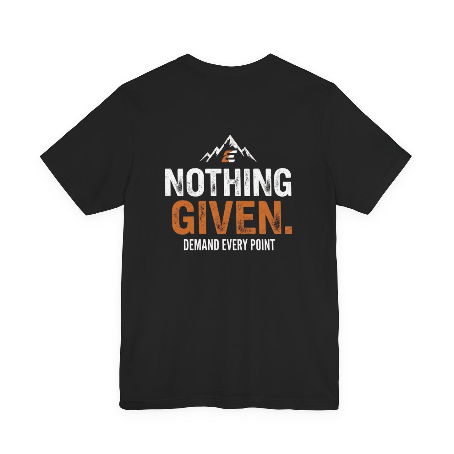 nothing given volleyball back print t shirt