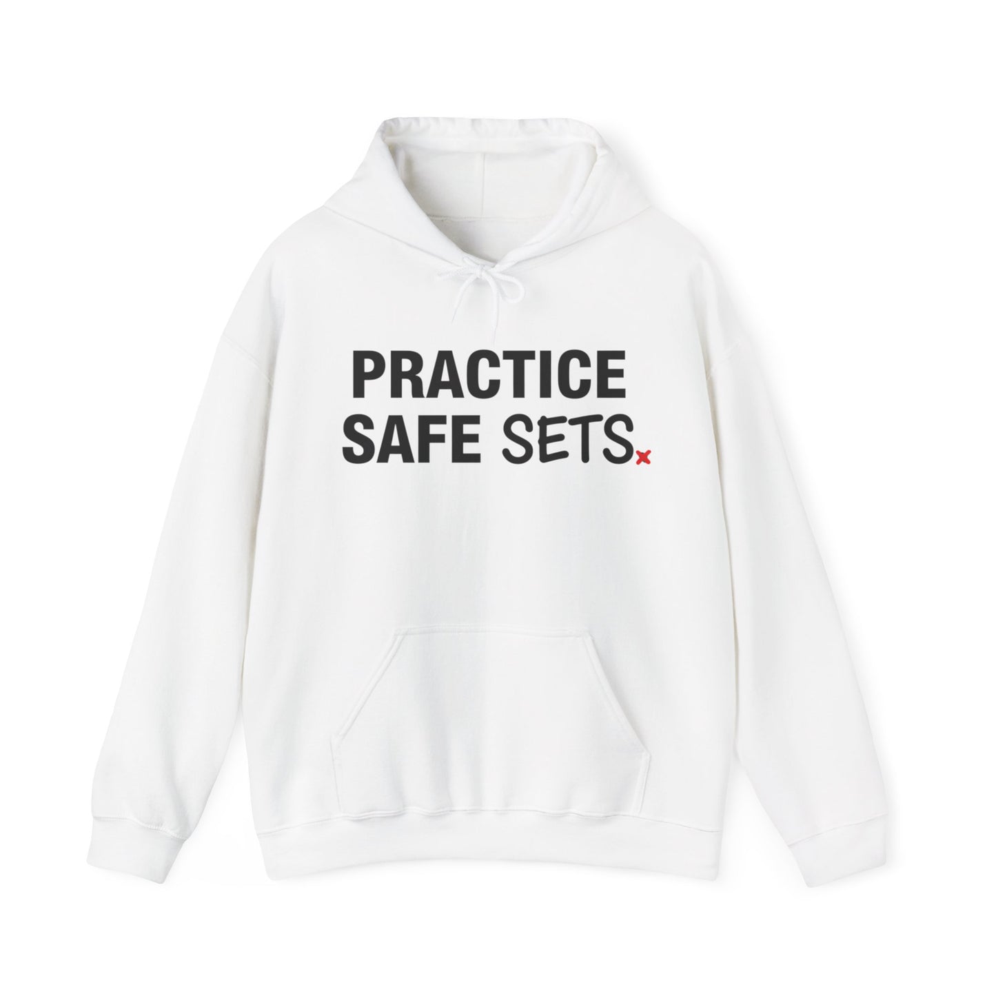 Simple bold text design reading Practice Safe Sets