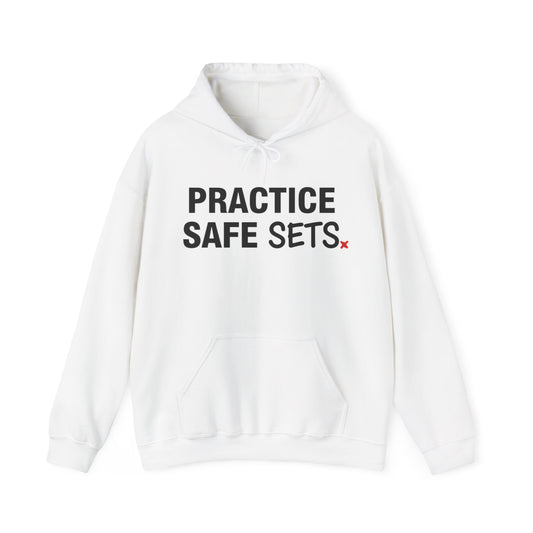 Simple bold text design reading Practice Safe Sets