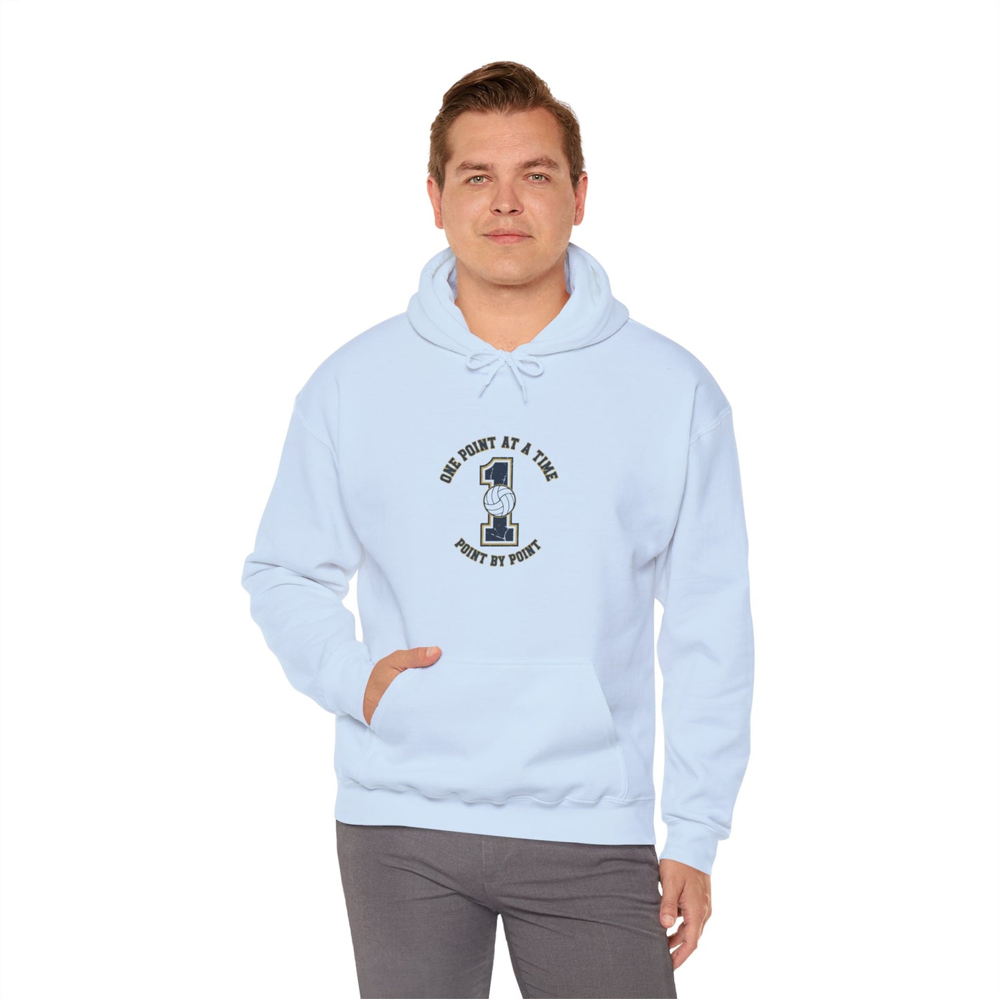 Minimalist volleyball motivation typography hoodie