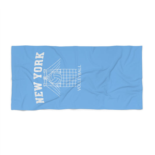 New York Volleyball bridge and volleyball beach towel design