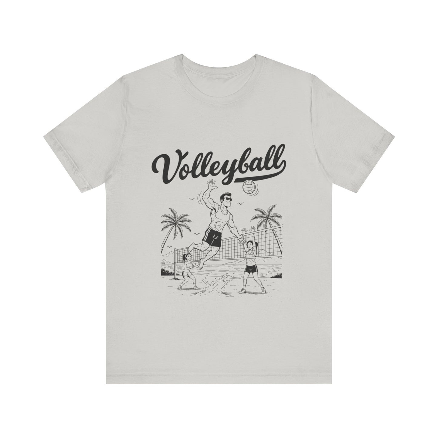 Funny volleyball tee with “Born to Spike” design