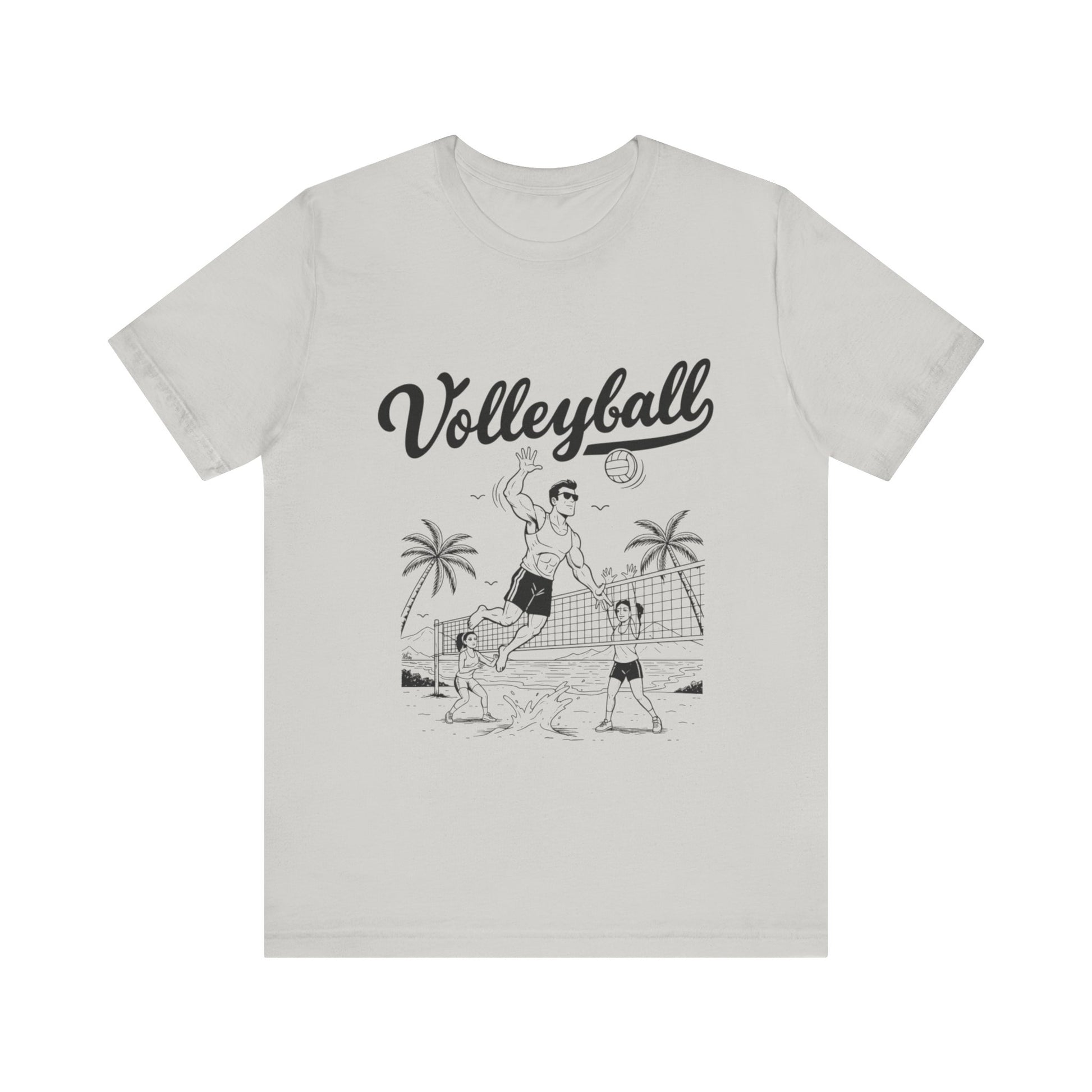 Funny volleyball tee with “Born to Spike” design