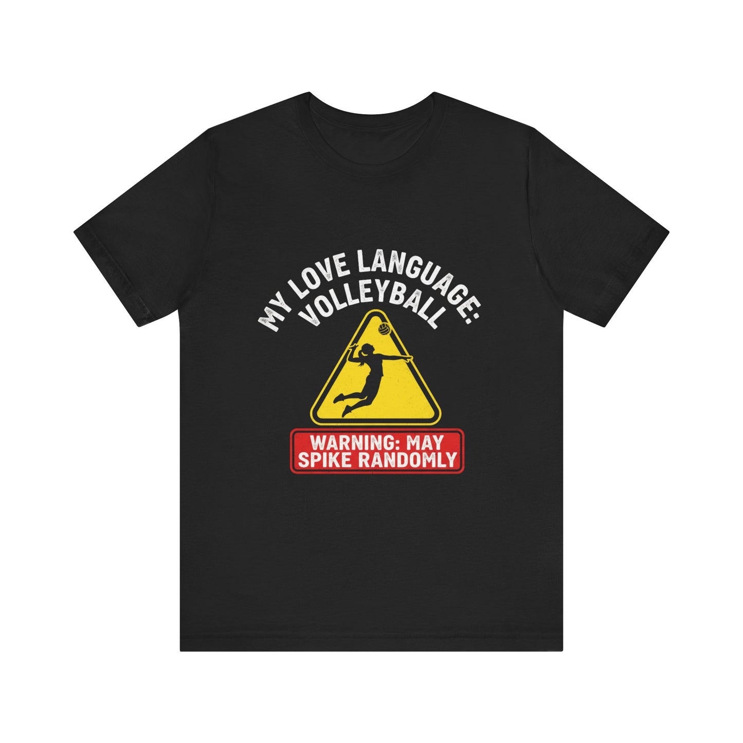 Volleyball player spiking graphic tee