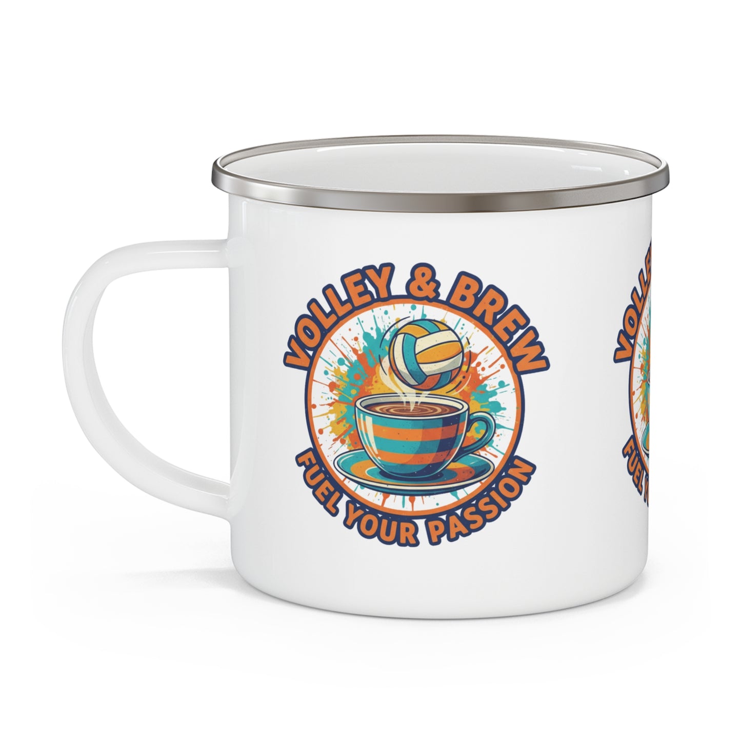 NY Volleyball Shop Volleyball Brew camping mug