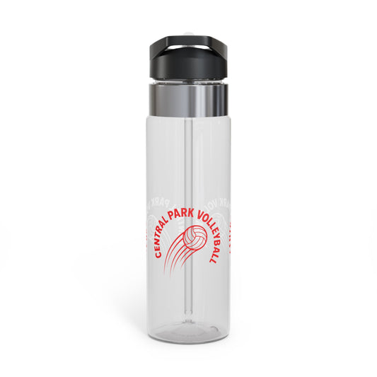 Central Park volleyball fire water bottle with flame graphic design