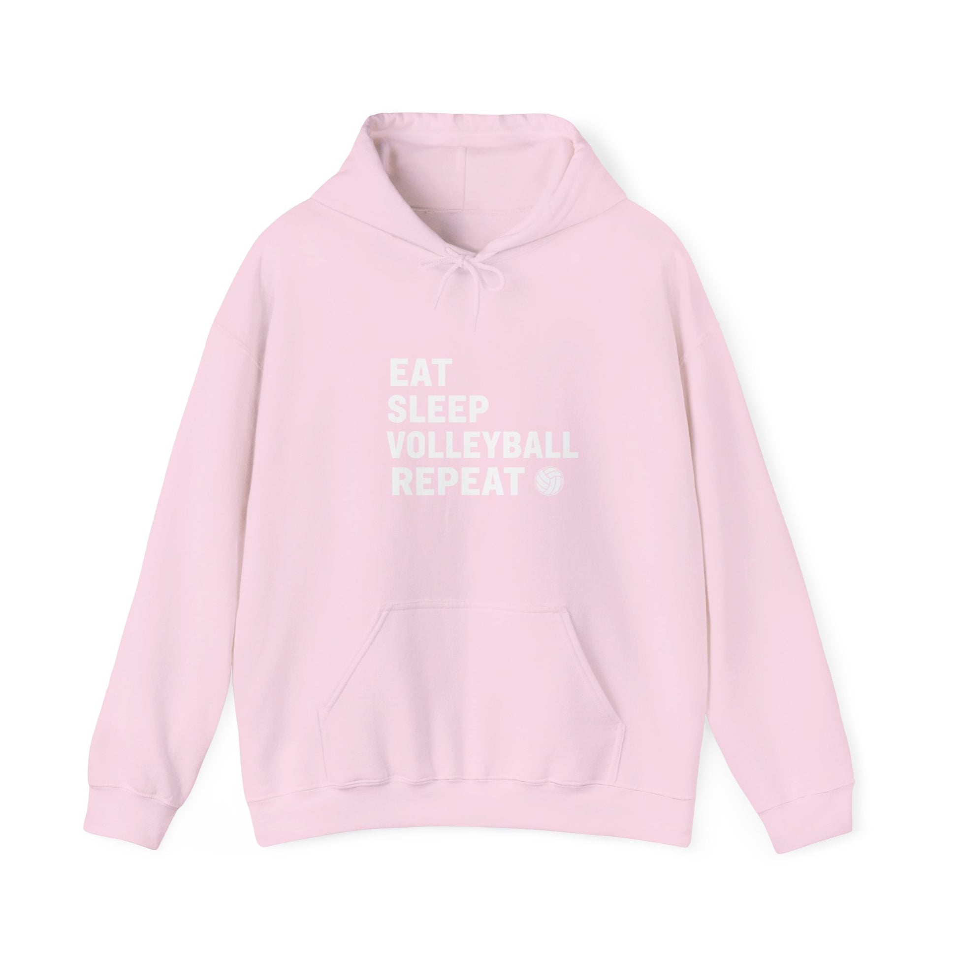 Eat Sleep Volleyball Repeat graphic hoodie