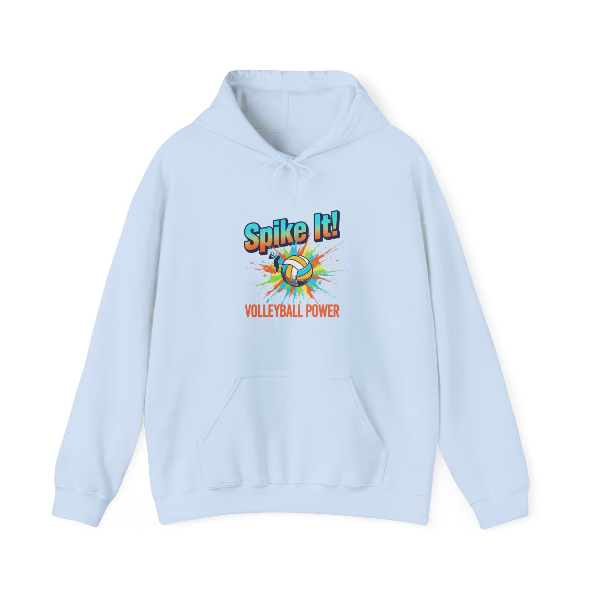 Volleyball sweatshirt with full power slogan