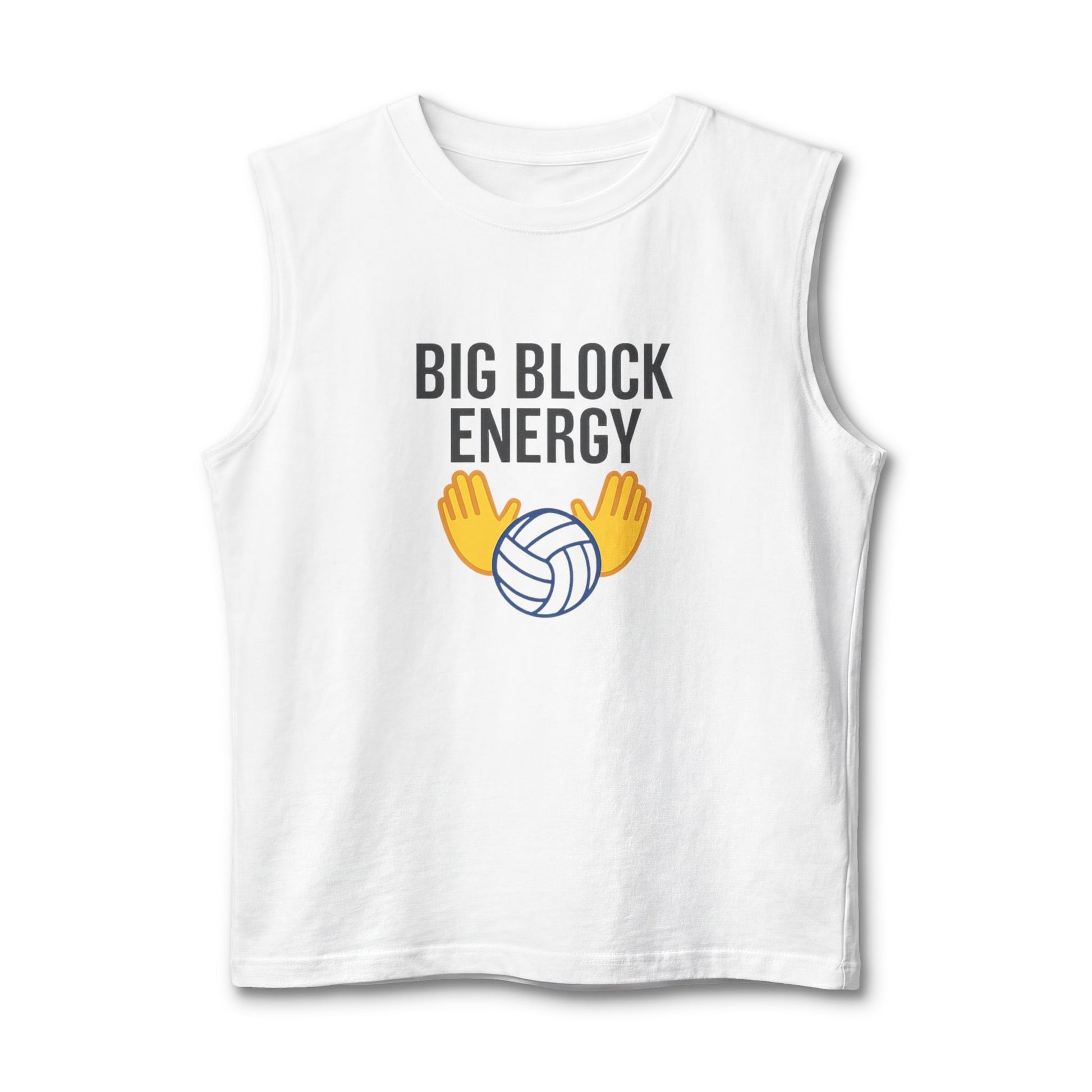 Big block energy volleyball tank top design