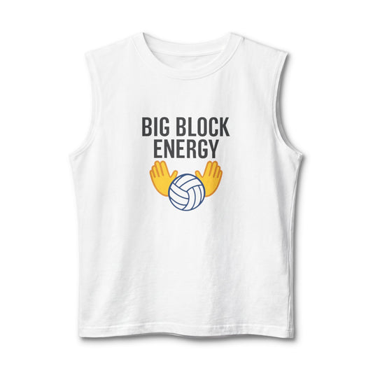 Big block energy volleyball tank top design