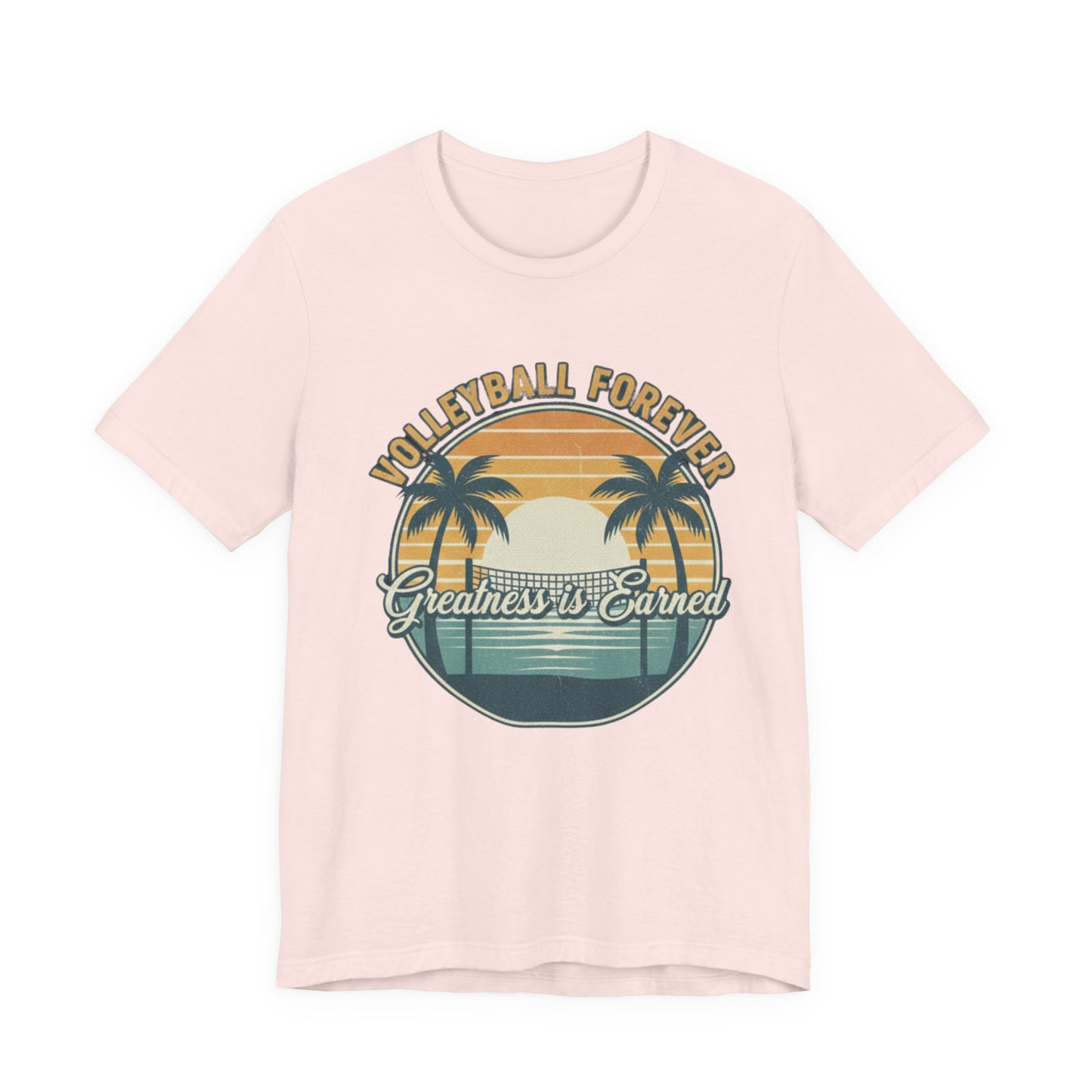 Volleyball Forever minimalist text shirt artwork