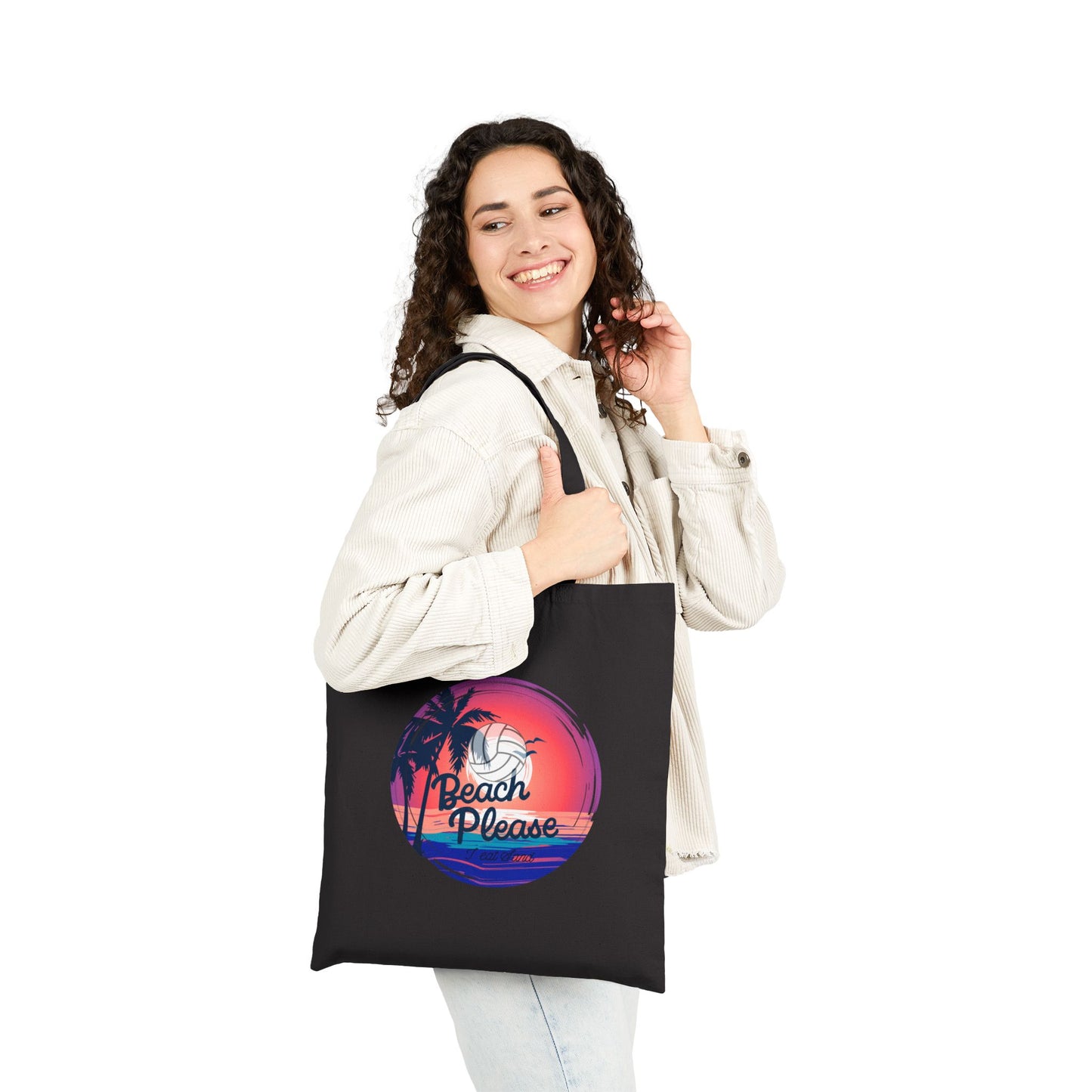 durable canvas bag for beach volleyball outings