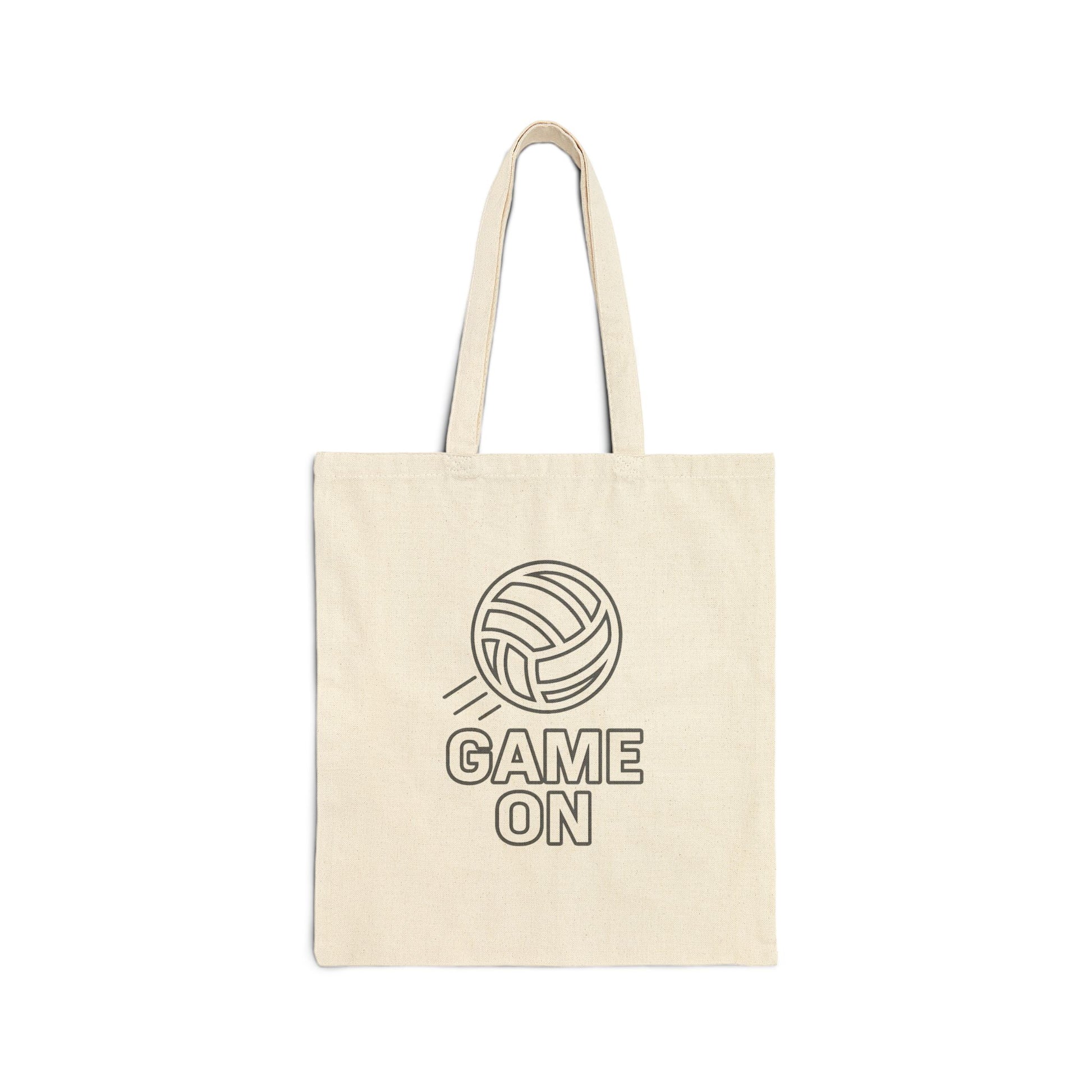 durable cotton tote bag for volleyball players gear