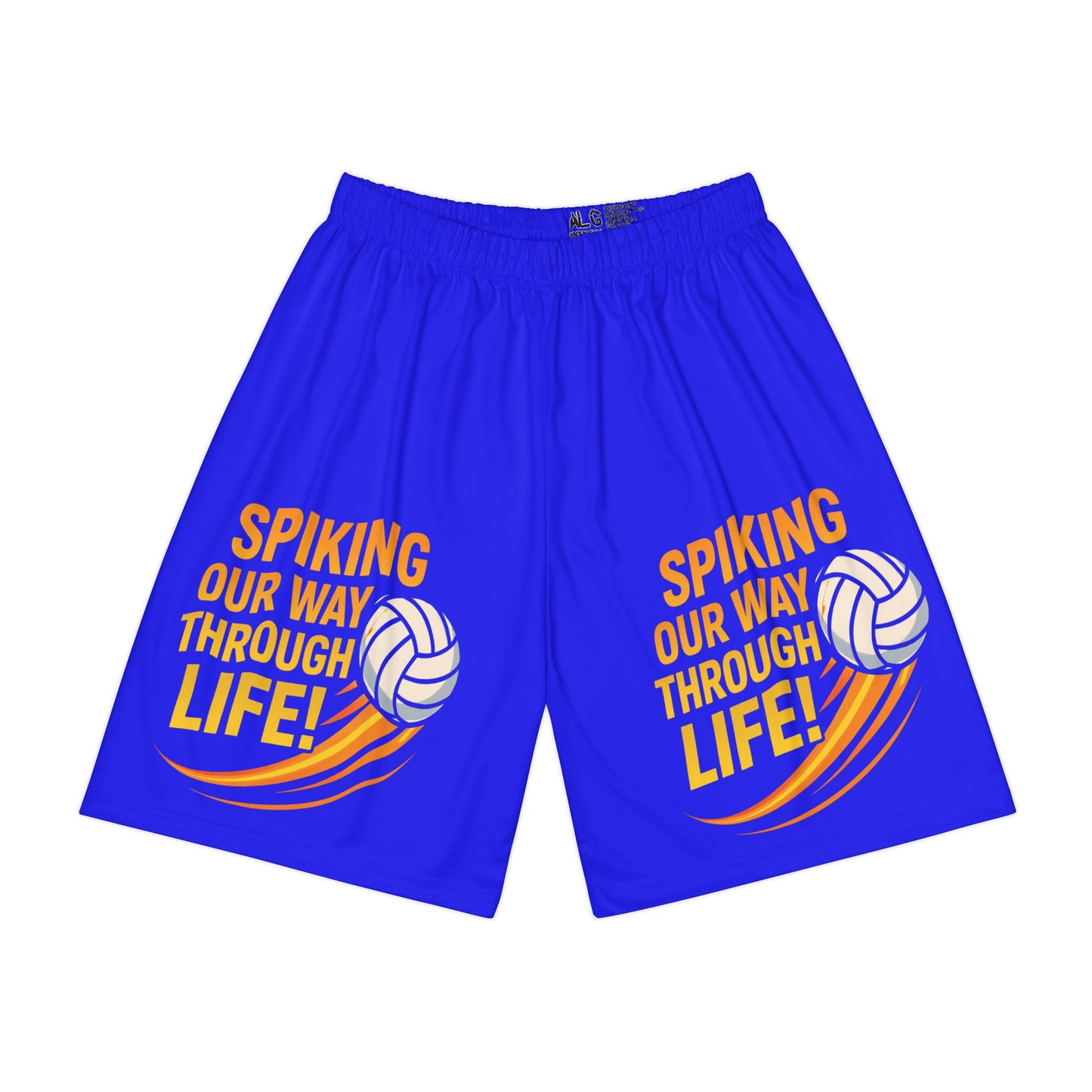 Spiking Our Way Through Life volleyball training shorts