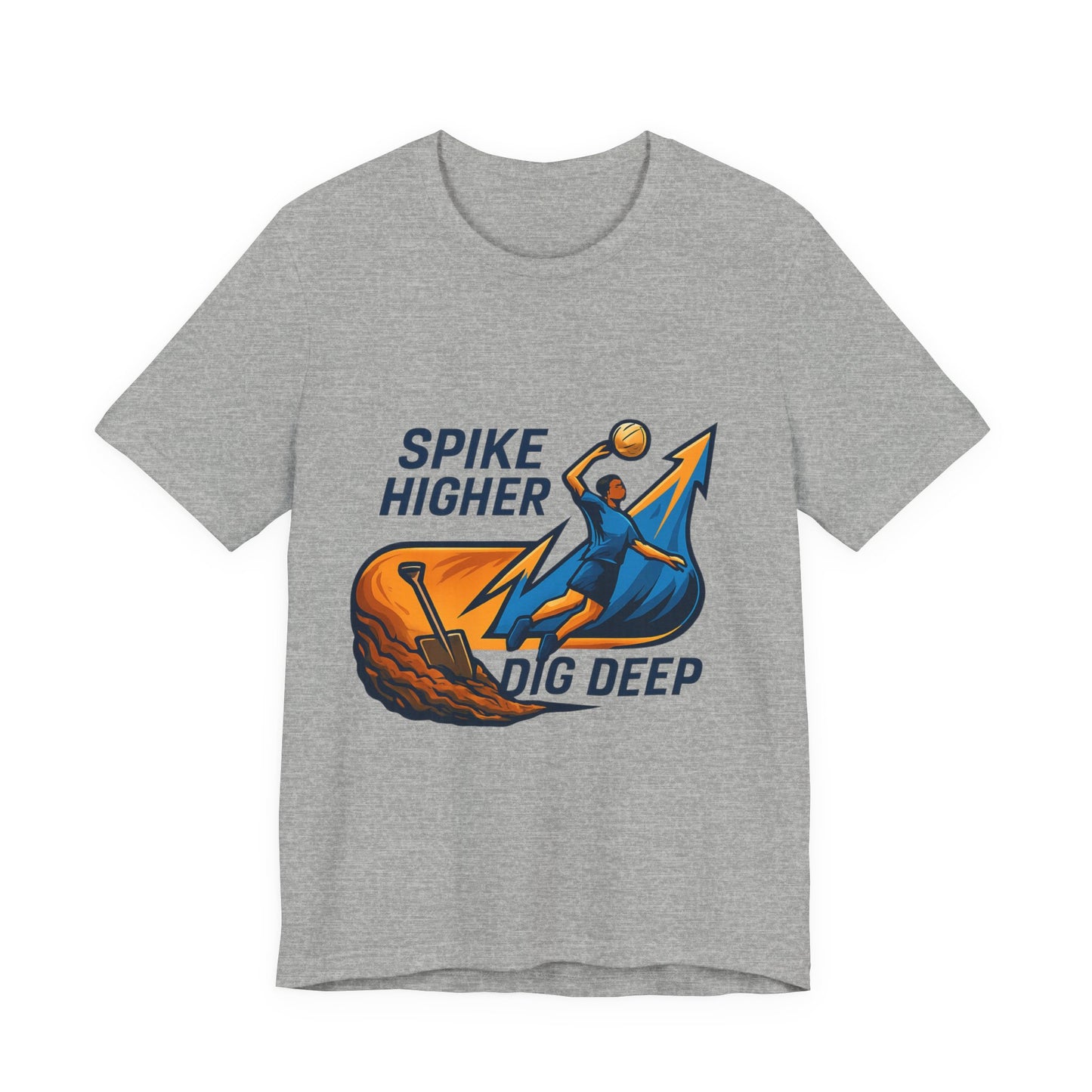 Volleyball players’ shirt with inspiring slogan