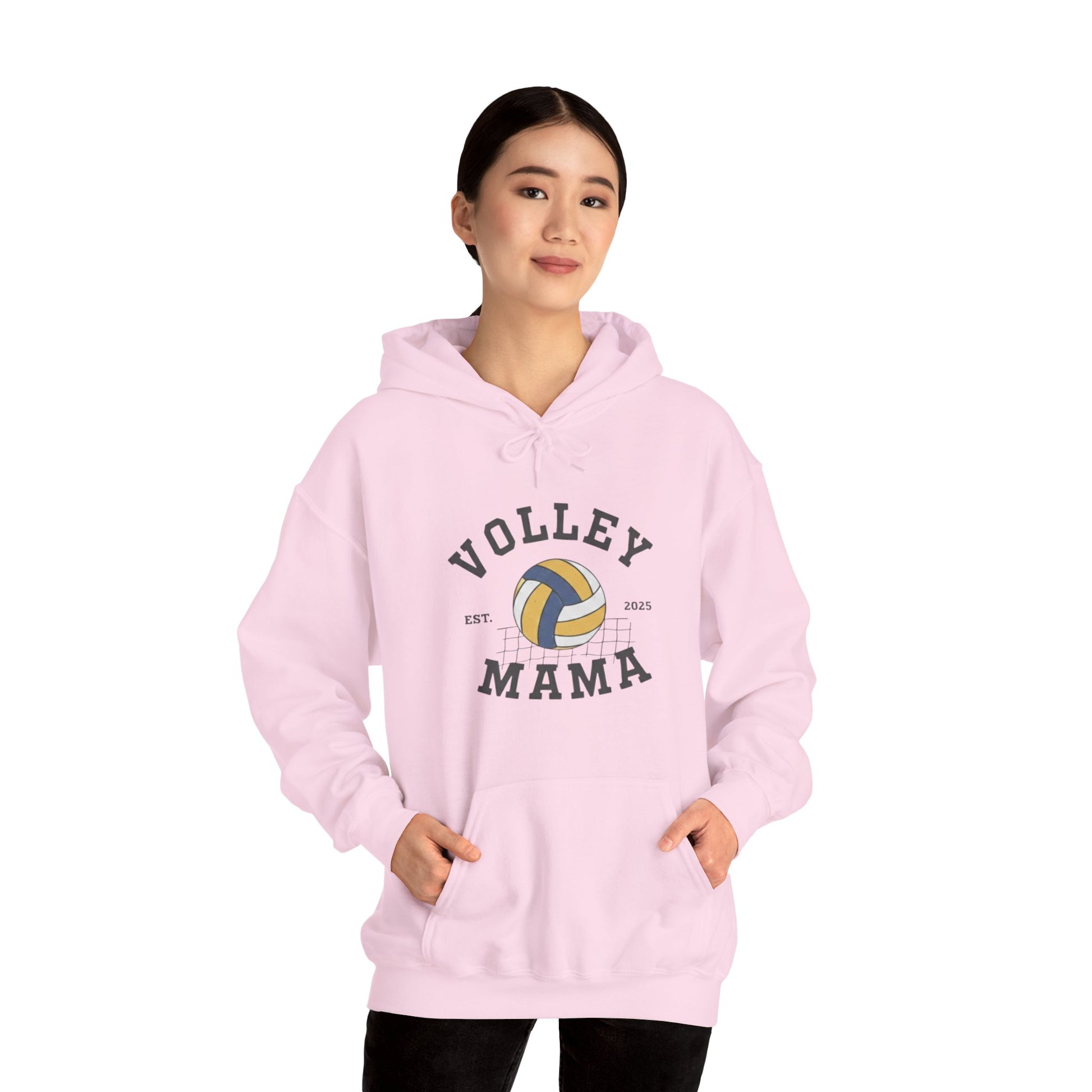Unisex volleyball mama hoodie in soft fabric