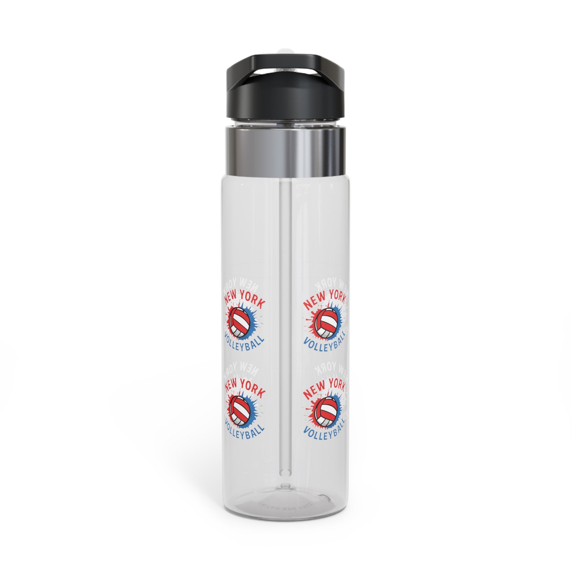 New York volleyball splash water bottle with dynamic graphic design
