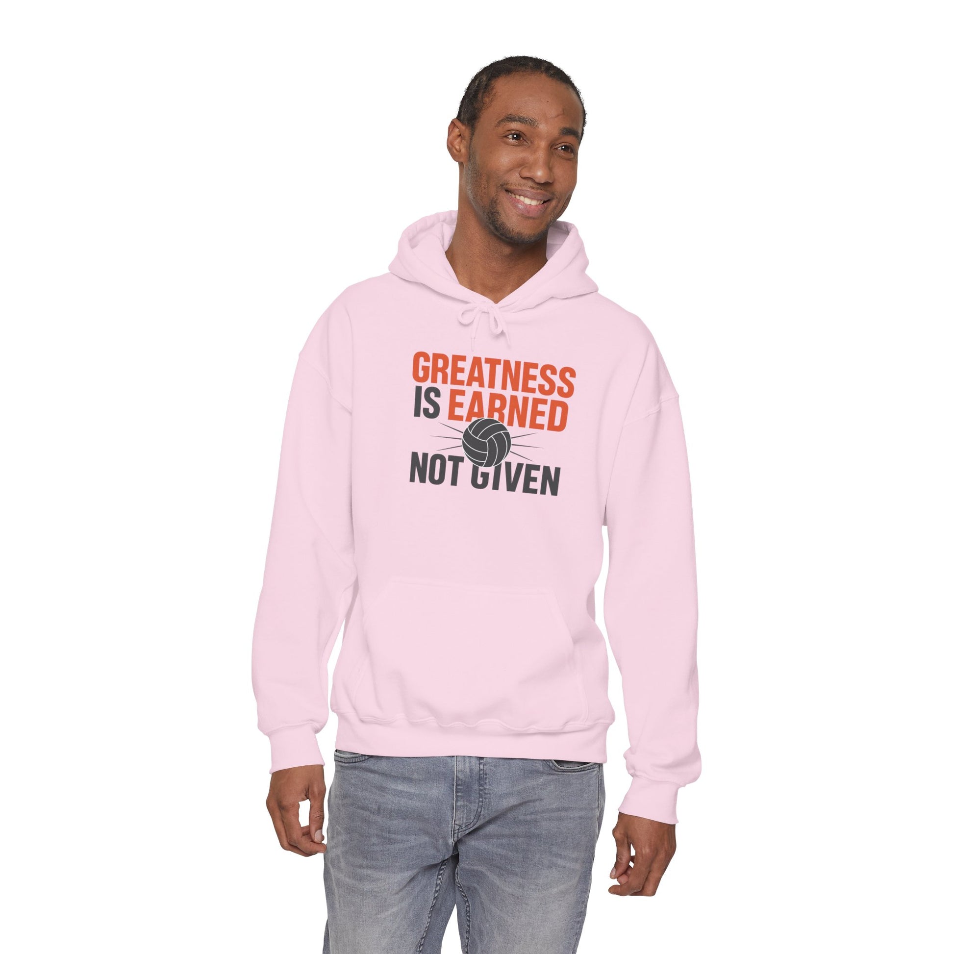 Sports-focused slogan in crisp print on hoodie