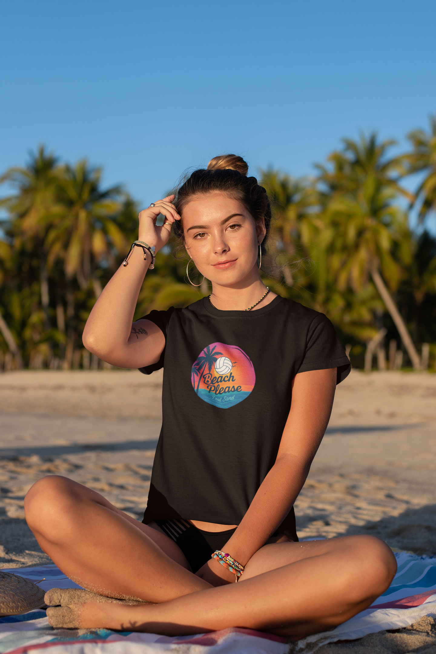 Volleyball graphic tee